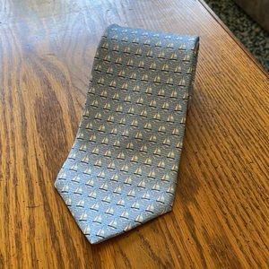 100% silk light blue Tommy Hilfigure Boat Tie